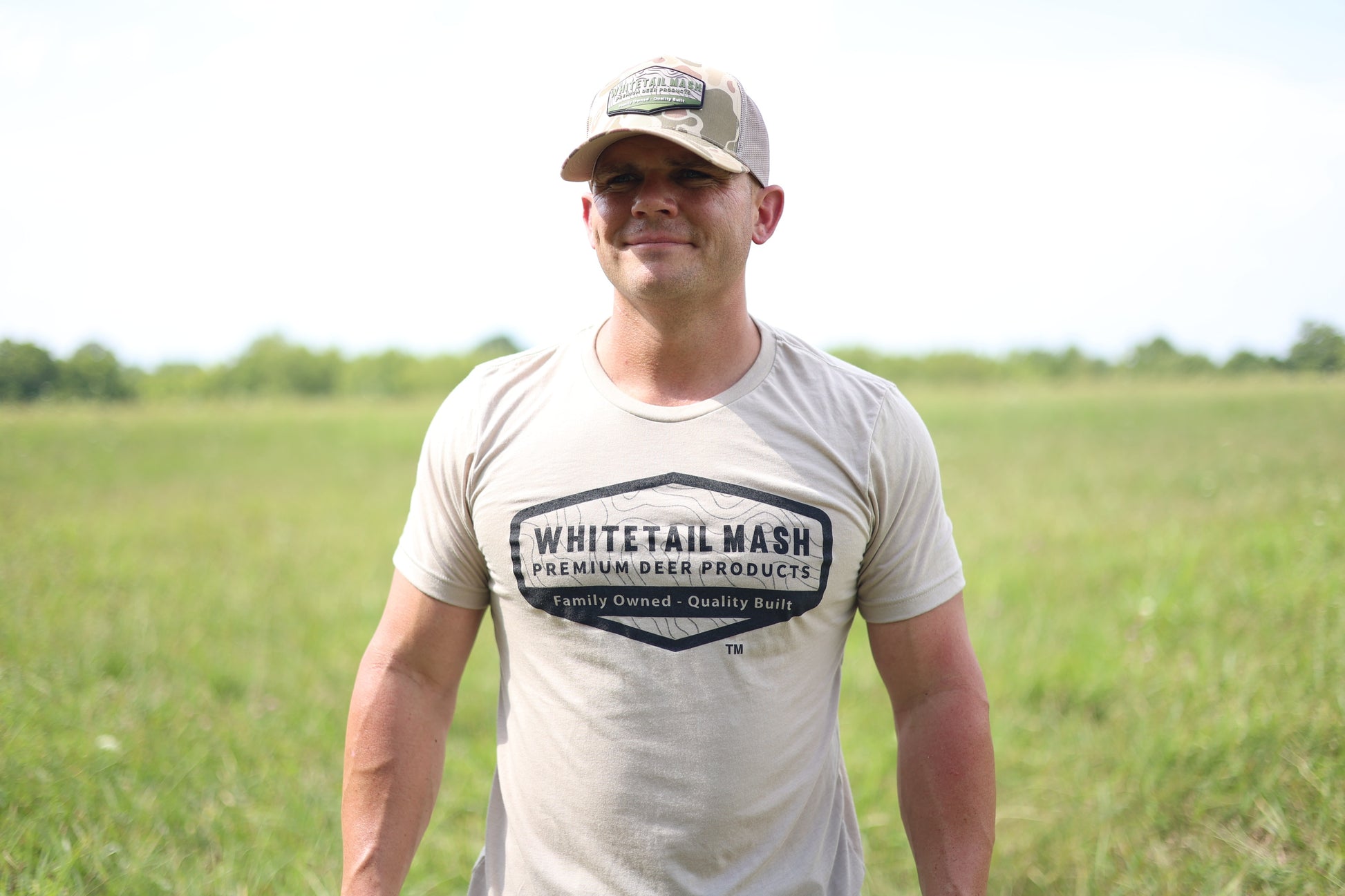 Whitetail Mash Triblend Short Sleeve Tee